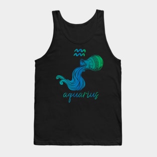 Aquarius Zodiac Tank Top